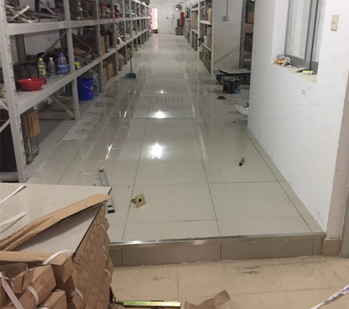 陶瓷面防静电地板施工图